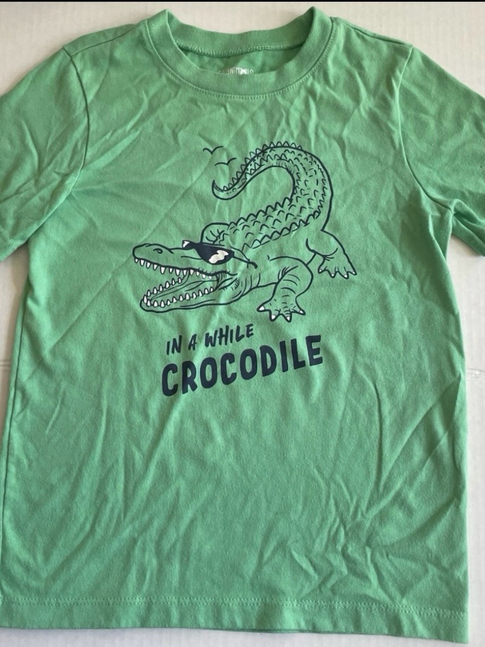 Kids Green “In A While Crocodile” Tshirt Garanimals 5T